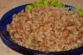 Гречневая каша с рыжиками