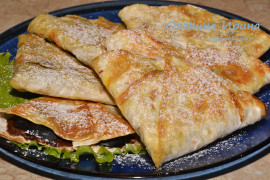 Сладкие кулёчки из лаваша
