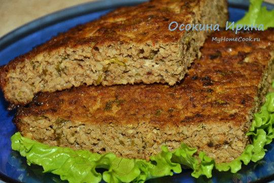 Запеканка из баранины с черносливом и айвой