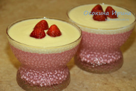 Творожно-клубничное желе - 2