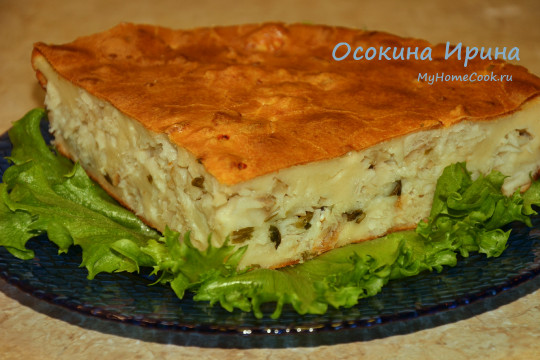 ПП-пирог с рыбой