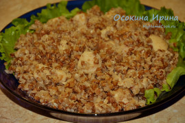 Запечённая гречка с курицей в стиле фьюжн