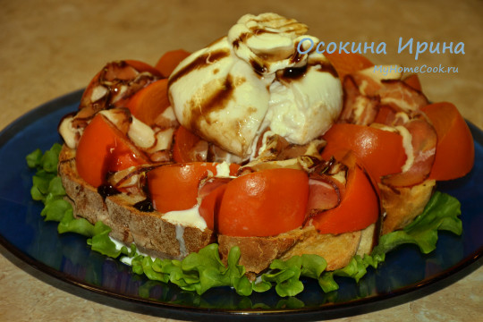 Бутерброды с хурмой и 