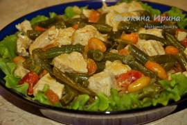 Индейка с фасолью в китайском стиле