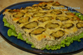 Запеканка с индейкой и вчерашним пюре