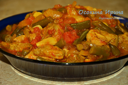 Тушеная индейка с овощами - 2