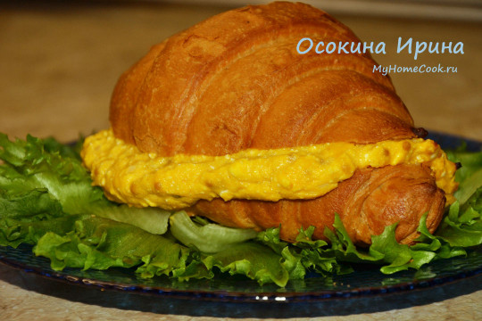 Запечённые сэндвич-круассаны