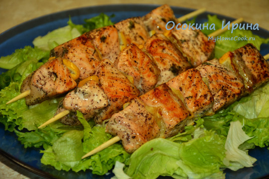 Шашлычки из форели