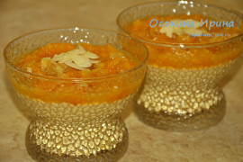 Десерт с мандаринами