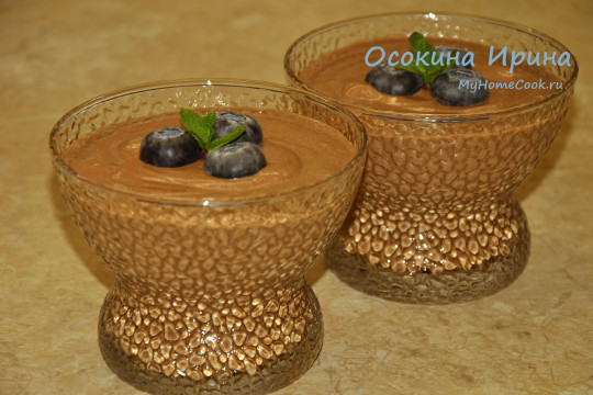 Шоколадный мусс с авокадо