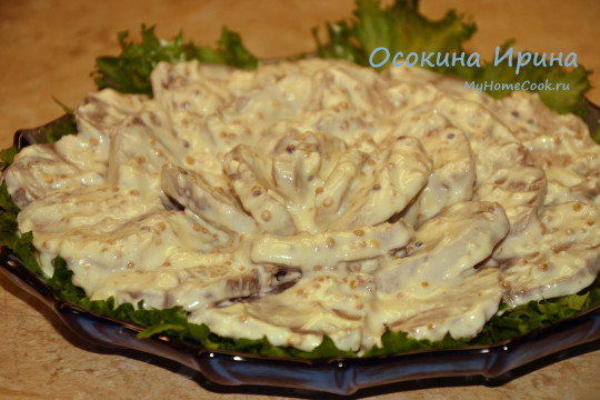 Закуска из языков