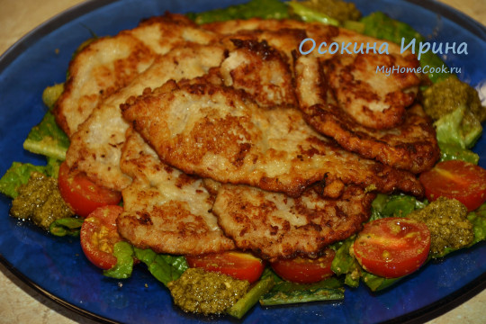 Свинина в луковом кляре-маринаде