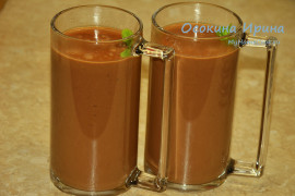 Шоколадно-банановое молоко