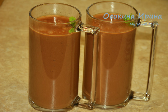 Шоколадно-банановое молоко