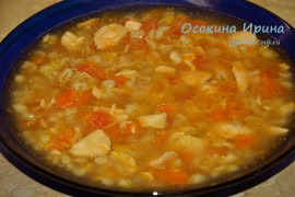 Рыбный суп с перловкой - 2