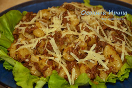 Ньокки с фаршем и капустой