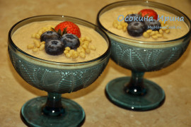 Десерт из зелёной гречки