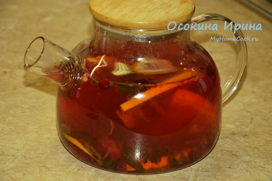 Апельсиново-клюквенный чай