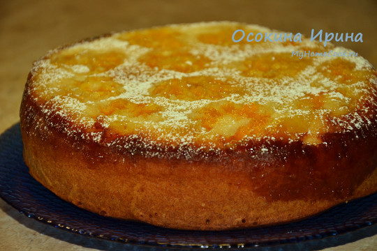 Мандариновый пирог-перевёртыш