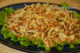 Гречотто с грибами и чесночными стрелками