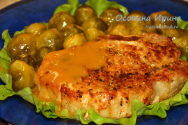 Жареная свиная корейка