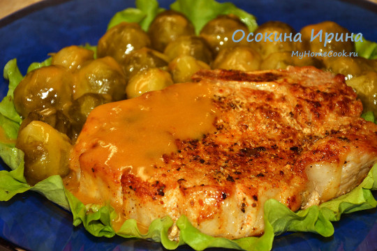 Жареная свиная корейка