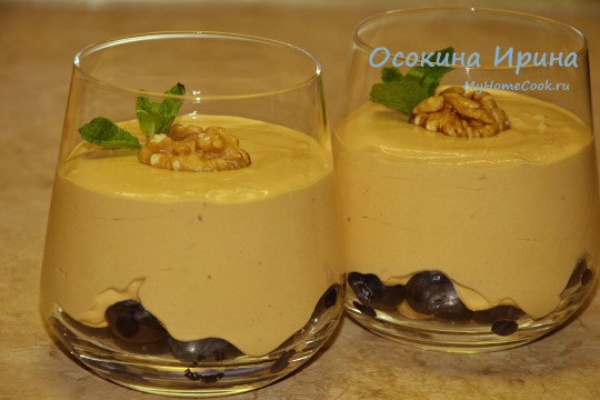 Ленивый чизкейк с голубикой