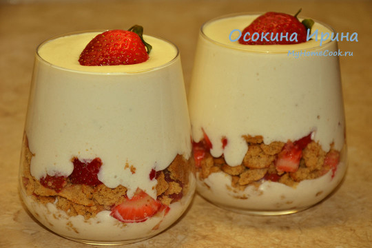 Творожный десерт с фруктами - 2