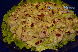 Салат с уткой и яблоками
