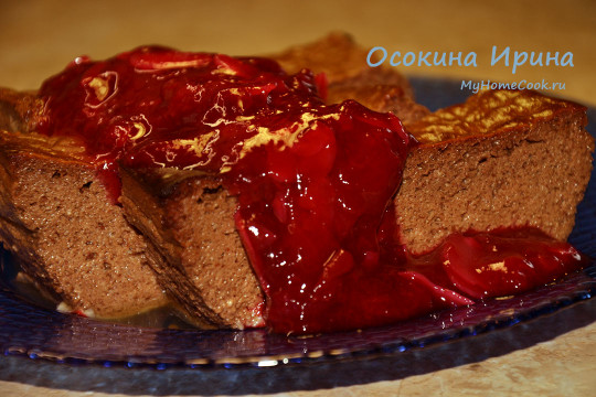 ПП-чизкейк со сливовым соусом
